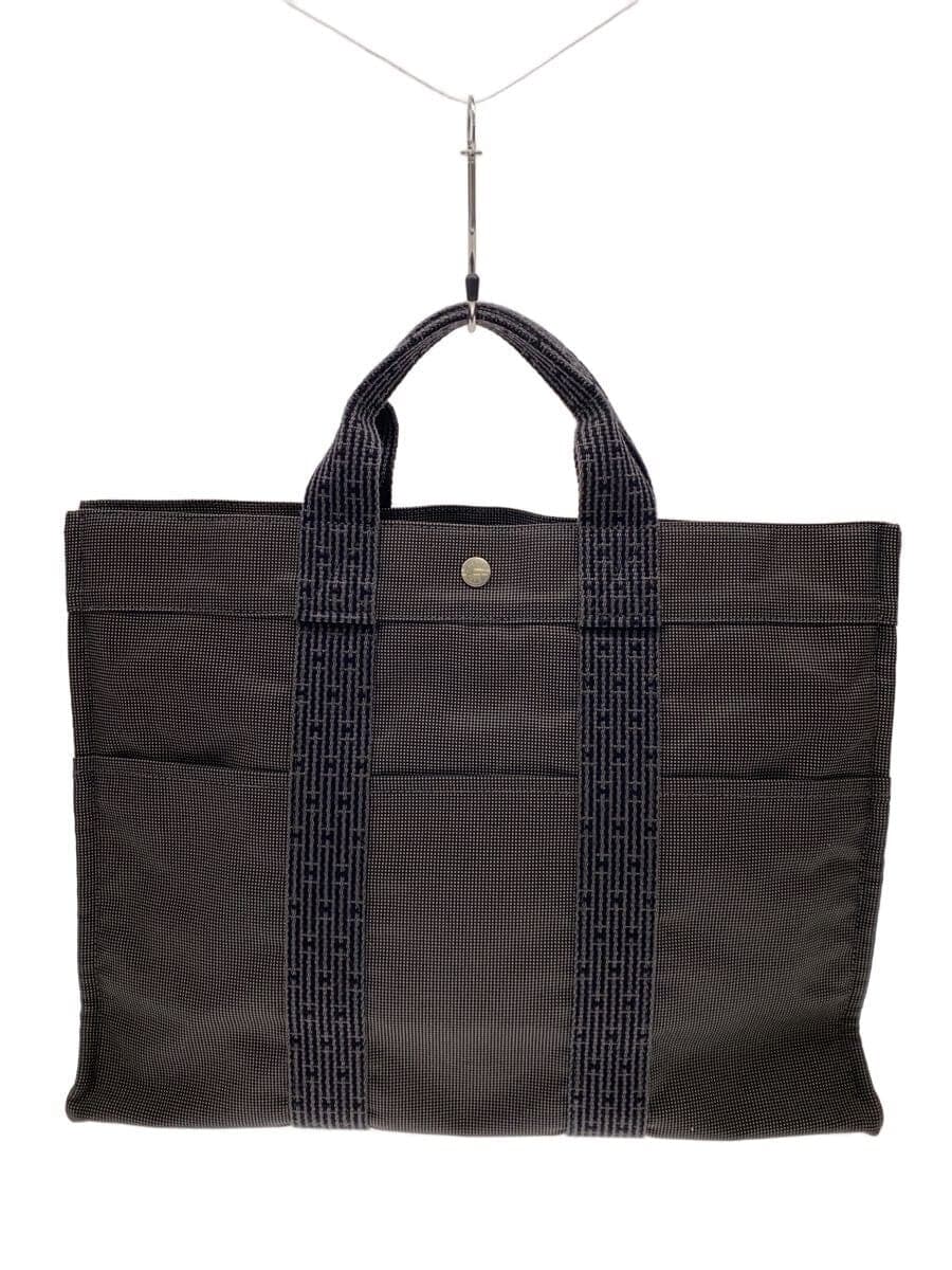 HERMES Tote Bag Polyester Gray