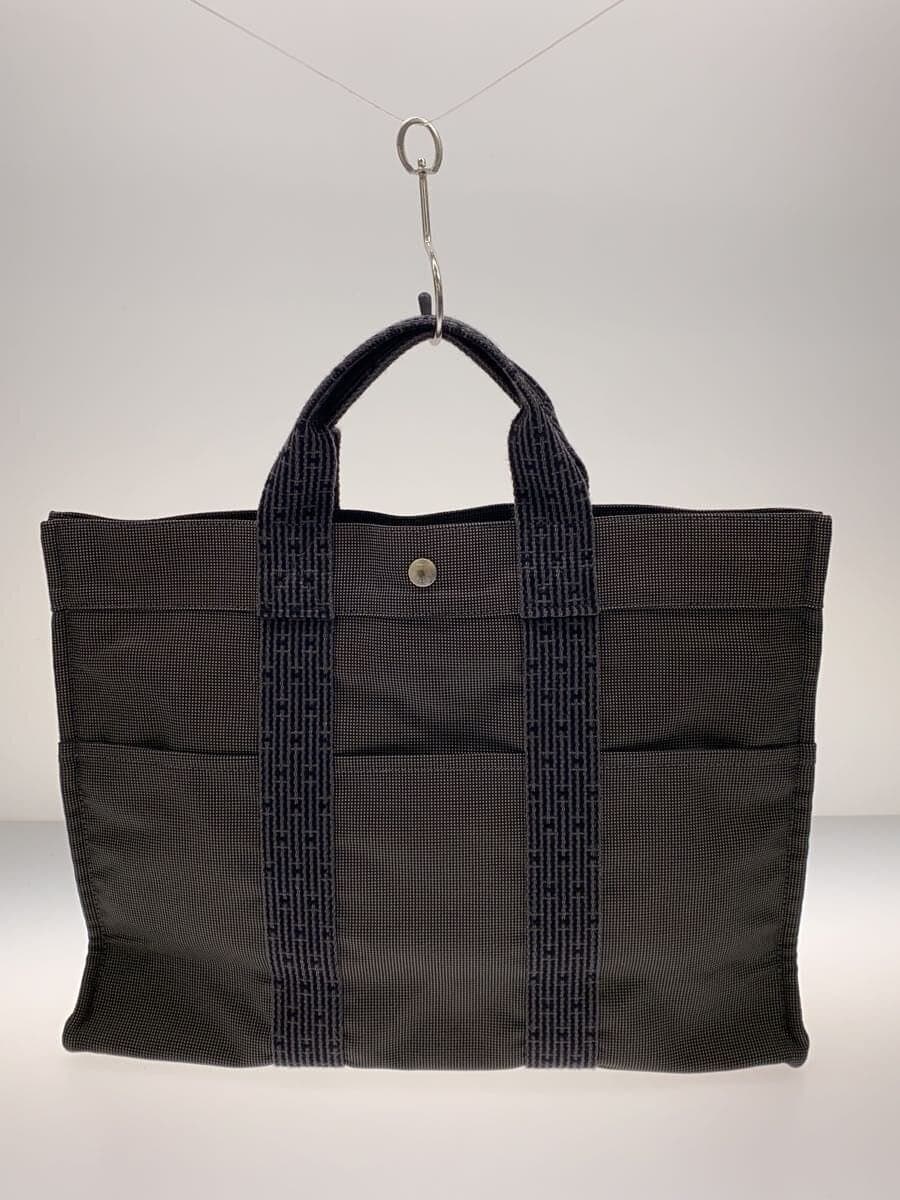 HERMES Tote Bag Polyester Gray 3