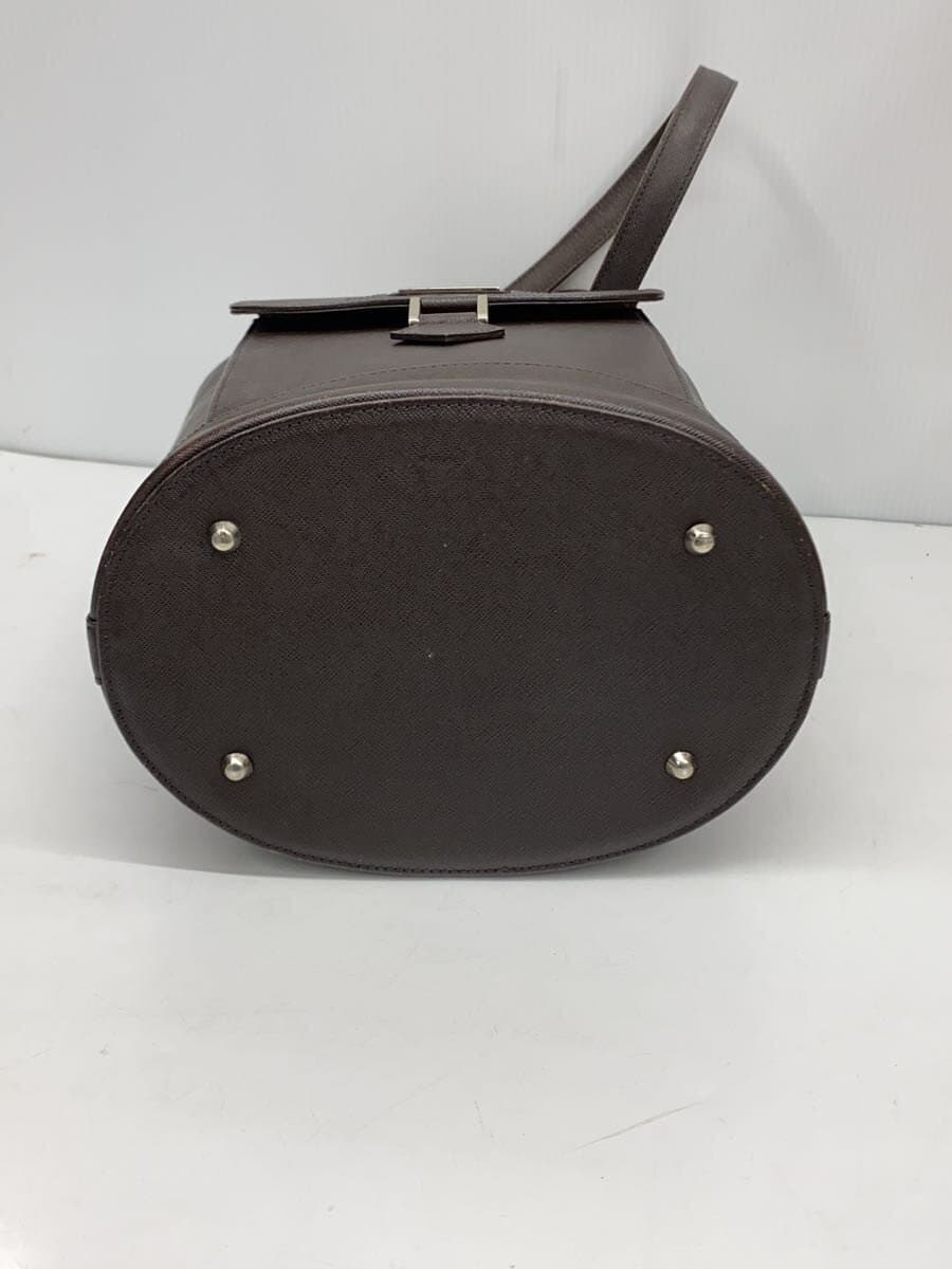 BURBERRY Tote Bag Leather BLK Solid 4