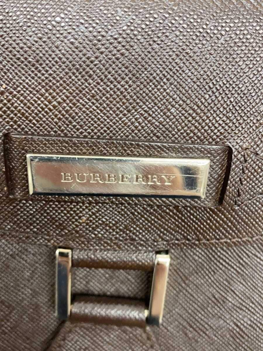 BURBERRY Tote Bag Leather BLK Solid 5