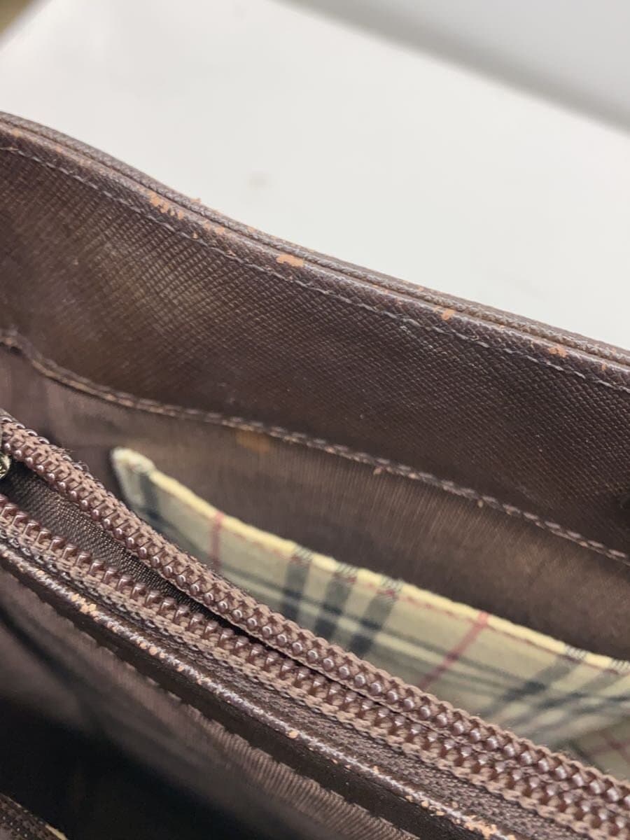 BURBERRY Tote Bag Leather BLK Solid 8