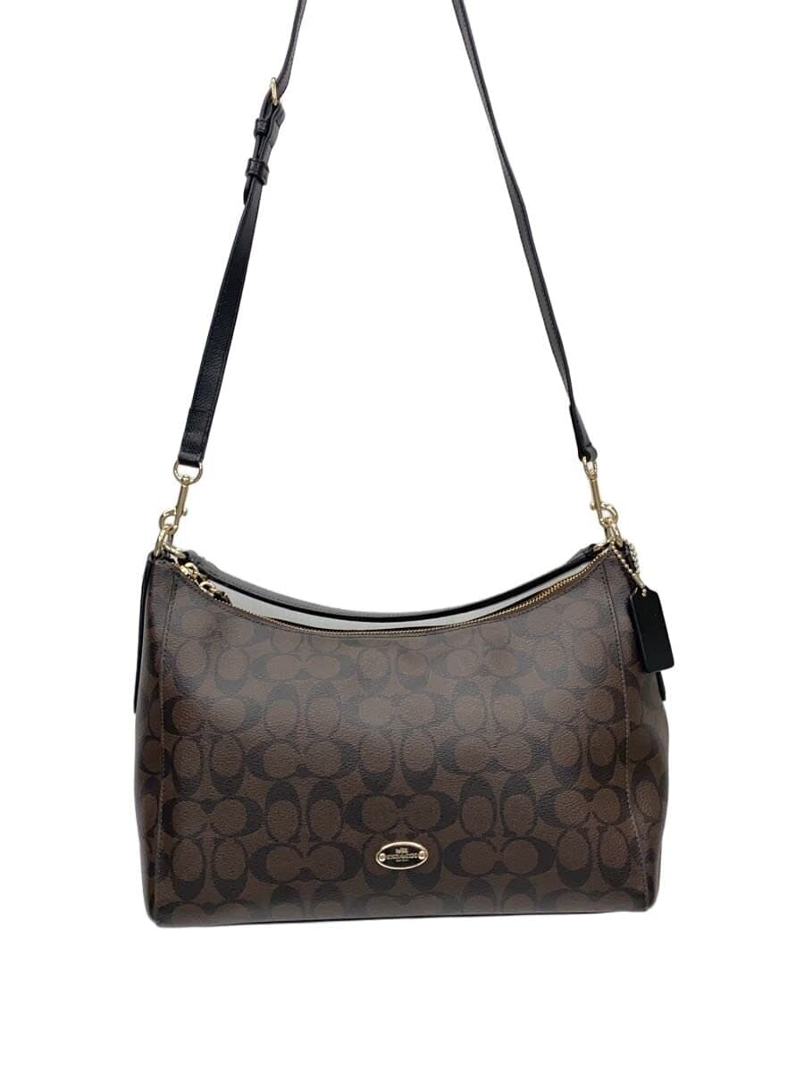 COACH Shoulder Bag_Signature Leather BRW Allover Pattern F34899