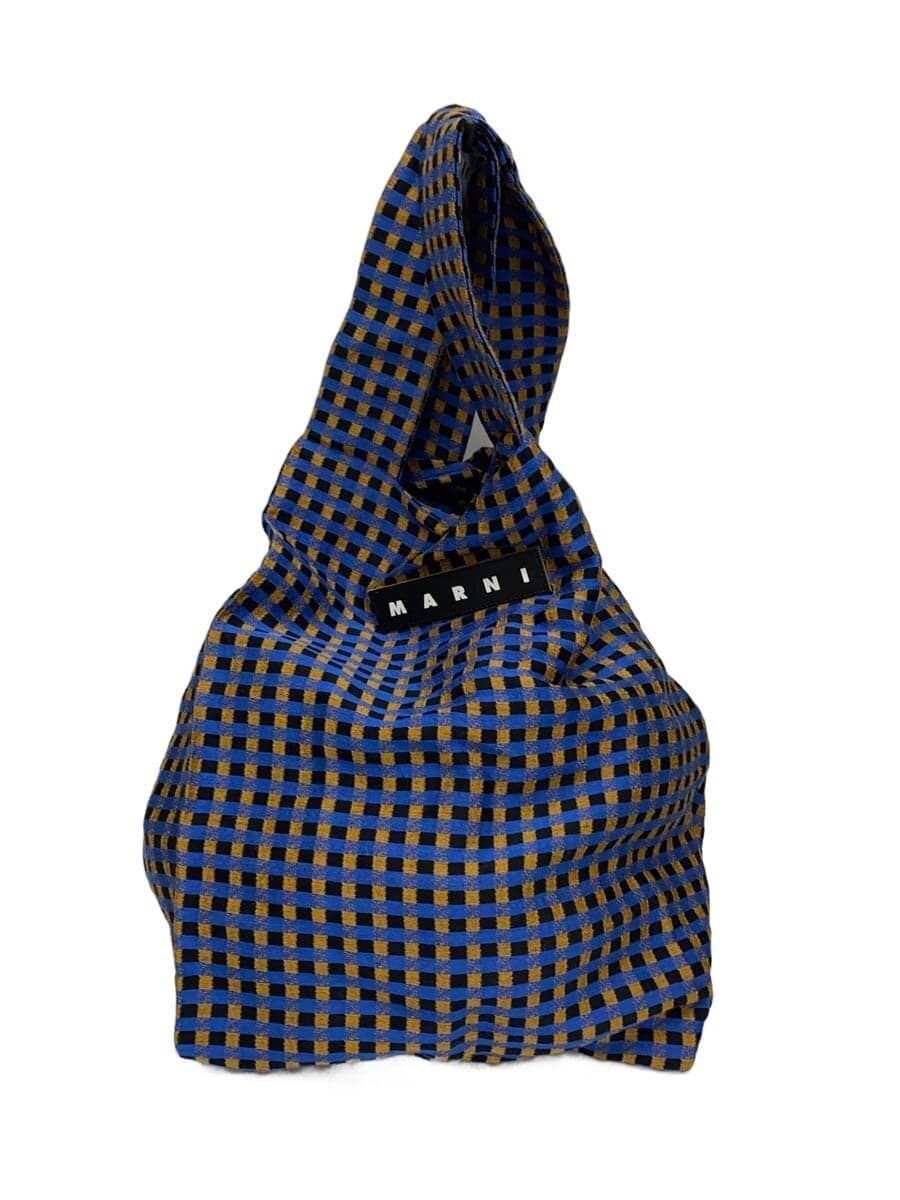 MARNI tote bag cotton multicolor check SHMH0024A0 TCX32