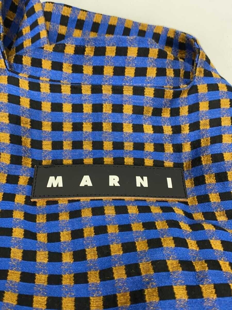 MARNI tote bag cotton multicolor check SHMH0024A0 TCX32 5