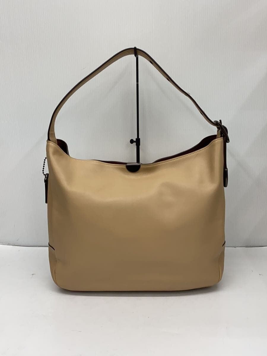COACH Shoulder Bag Leather Beige Plain 31672 3