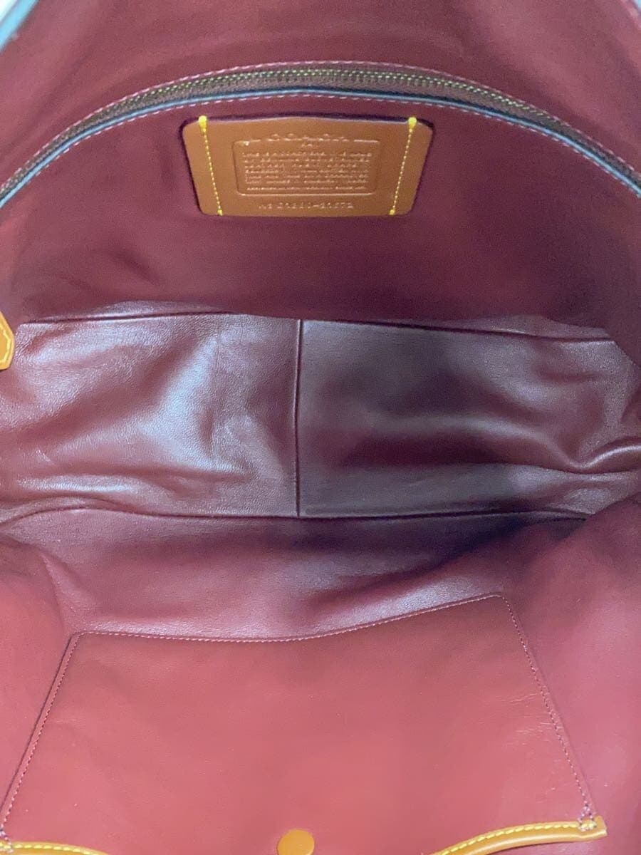 COACH Shoulder Bag Leather Beige Plain 31672 6