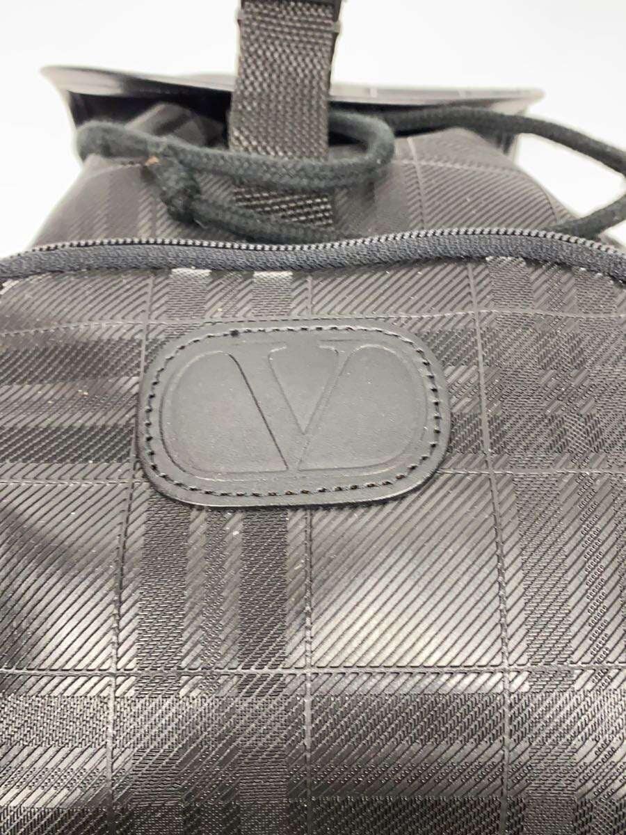 VALENTINO GARAVANI Backpack PVC BLK 5