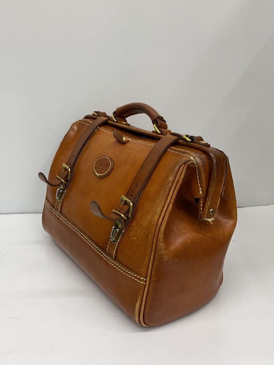 HERZ Boston Bag Leather BRW Plain 2