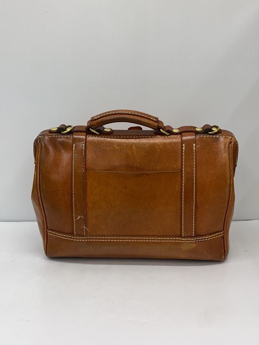 HERZ Boston Bag Leather BRW Plain 3