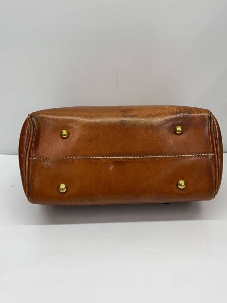 HERZ Boston Bag Leather BRW Plain 4