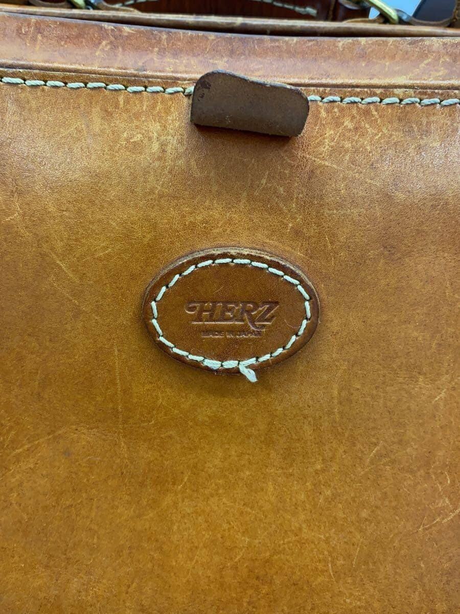 HERZ Boston Bag Leather BRW Plain 5