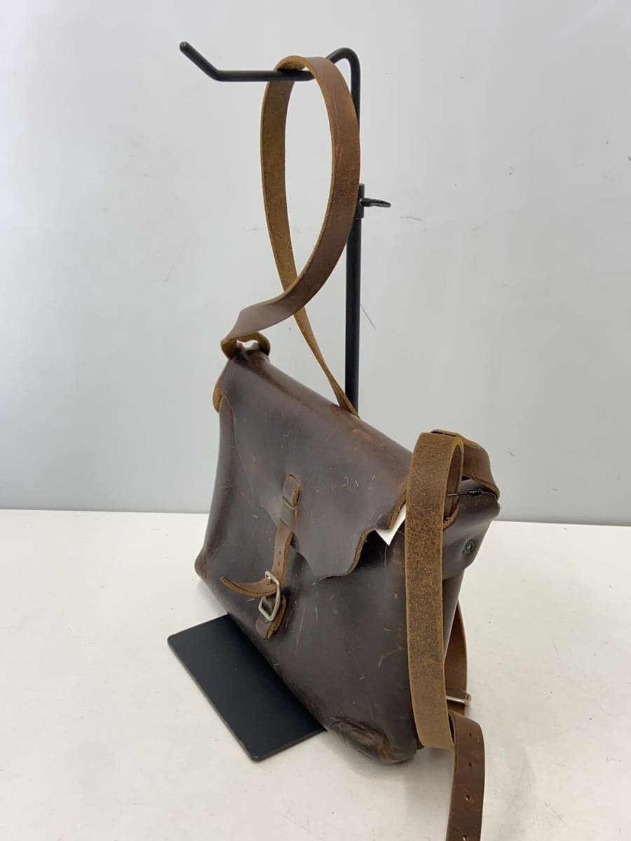 FERNAND LEATHER Shoulder Bag Leather BRW Plain 2