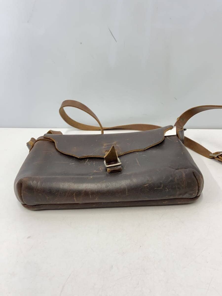 FERNAND LEATHER Shoulder Bag Leather BRW Plain 4