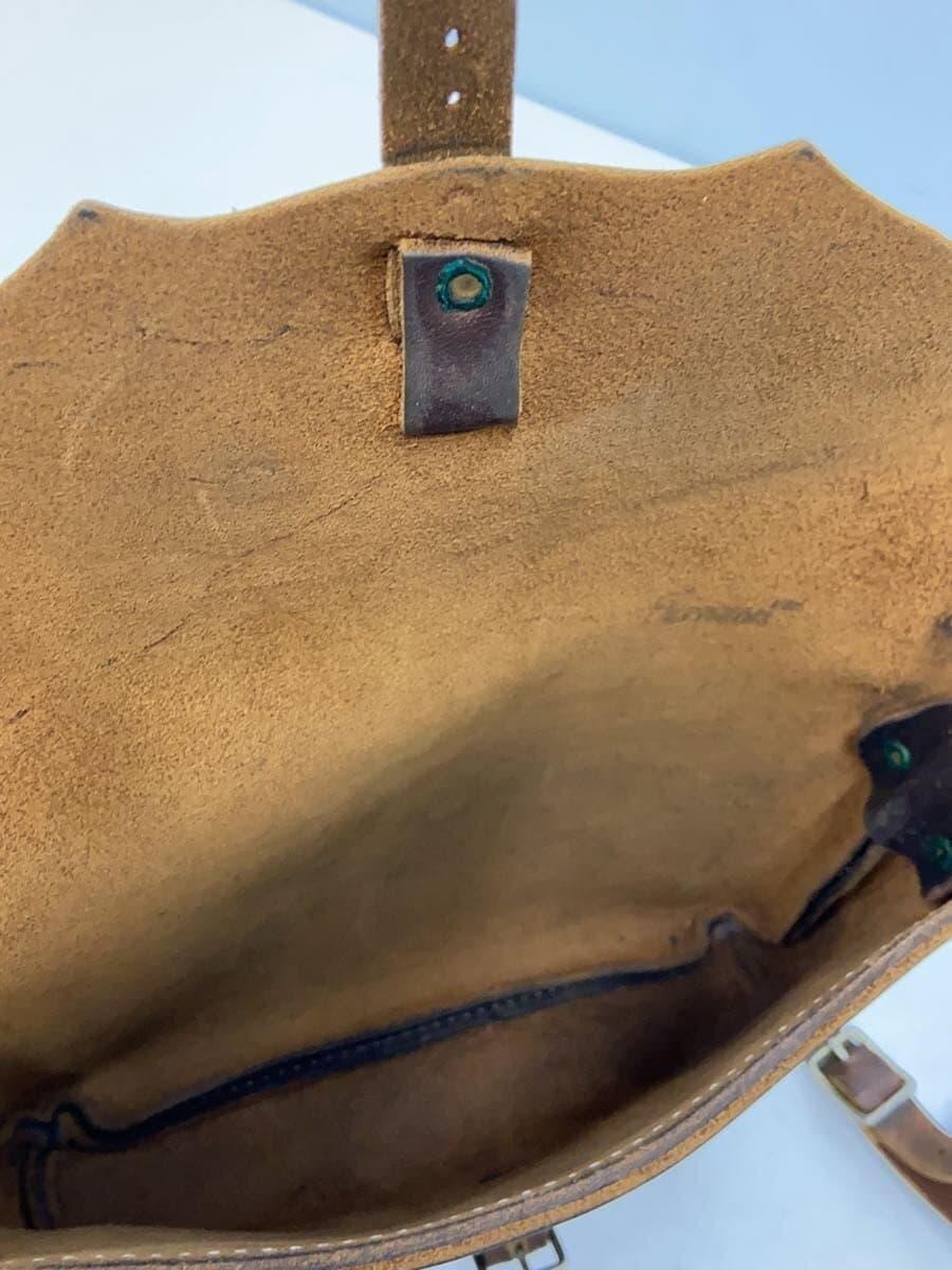 FERNAND LEATHER Shoulder Bag Leather BRW Plain 6