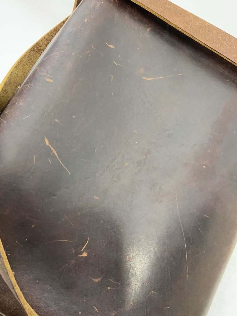 FERNAND LEATHER Shoulder Bag Leather BRW Plain 8