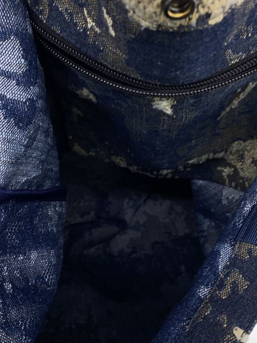 Dime Tote Bag Cotton NVY All Over Pattern 6