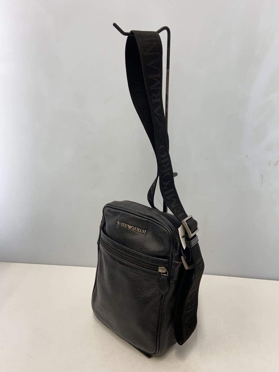 EMPORIO ARMANI Shoulder Bag Leather BLK 2