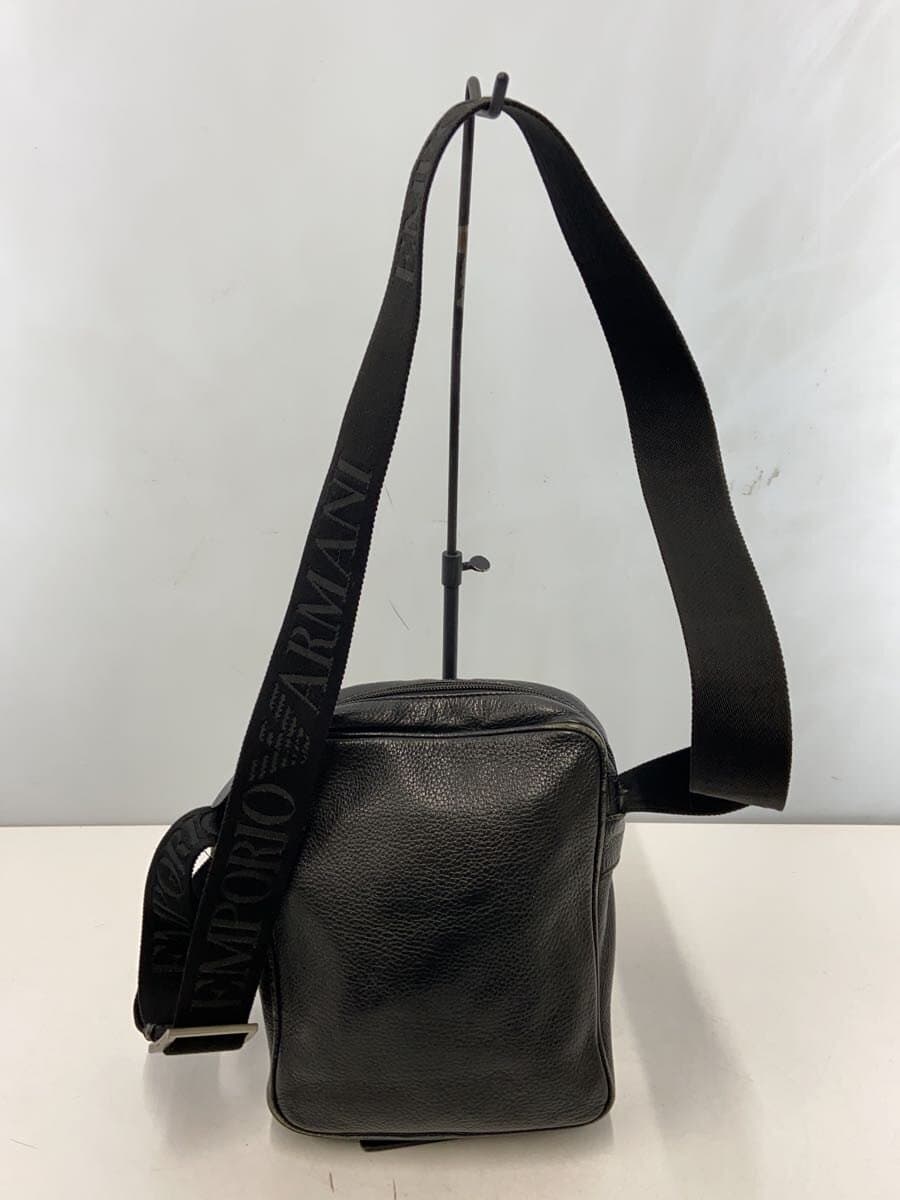 EMPORIO ARMANI Shoulder Bag Leather BLK 3