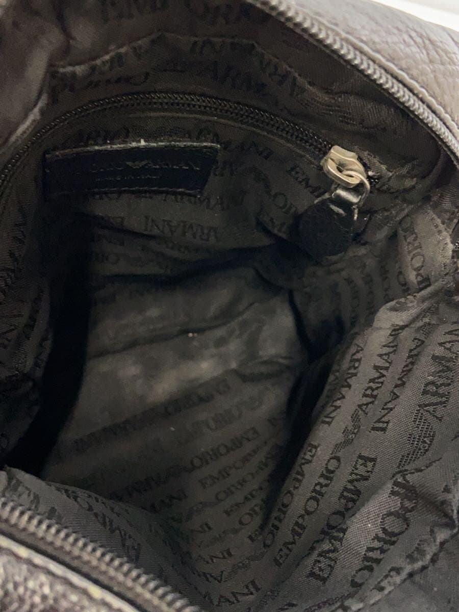 EMPORIO ARMANI Shoulder Bag Leather BLK 6