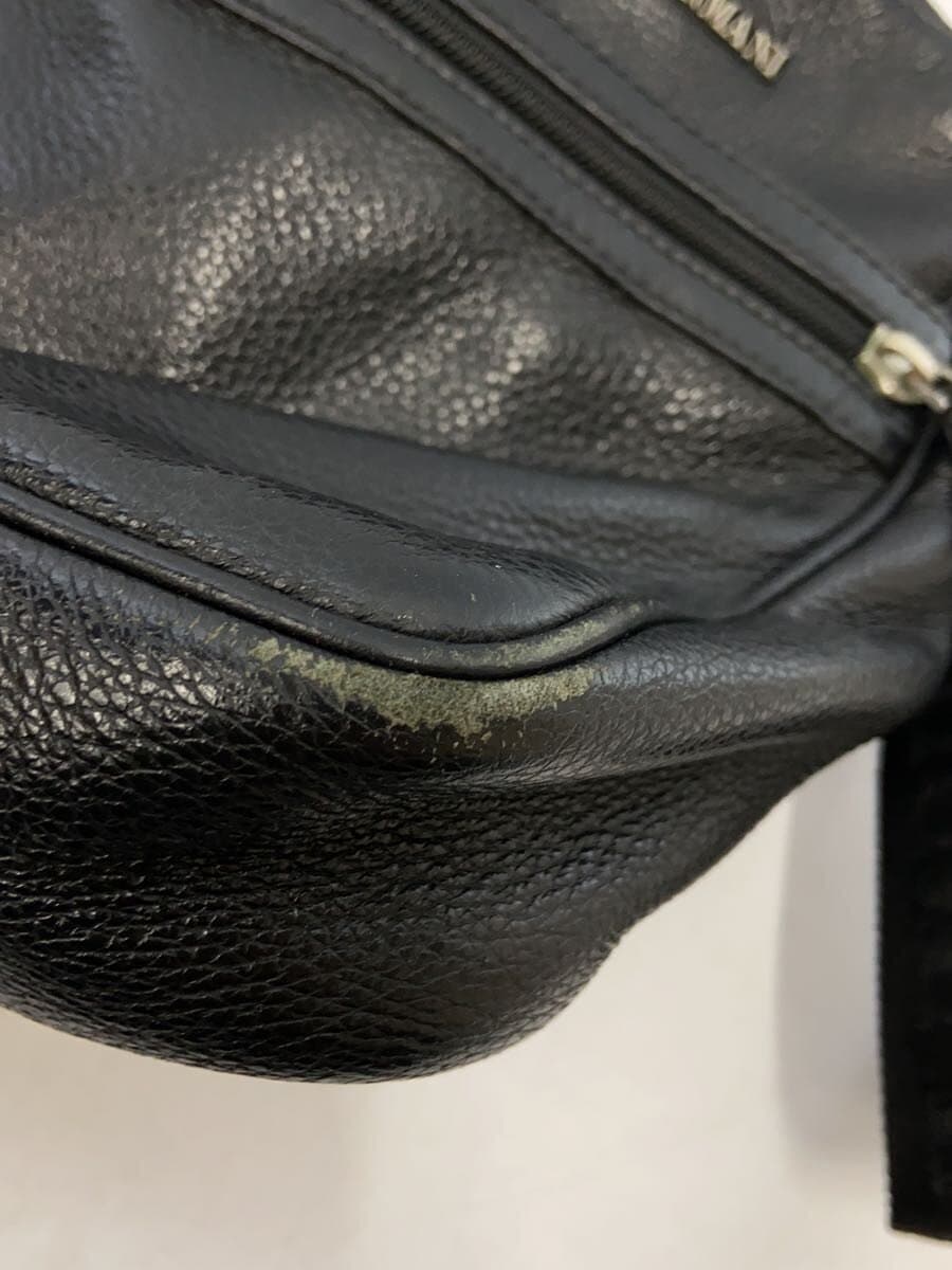 EMPORIO ARMANI Shoulder Bag Leather BLK 8