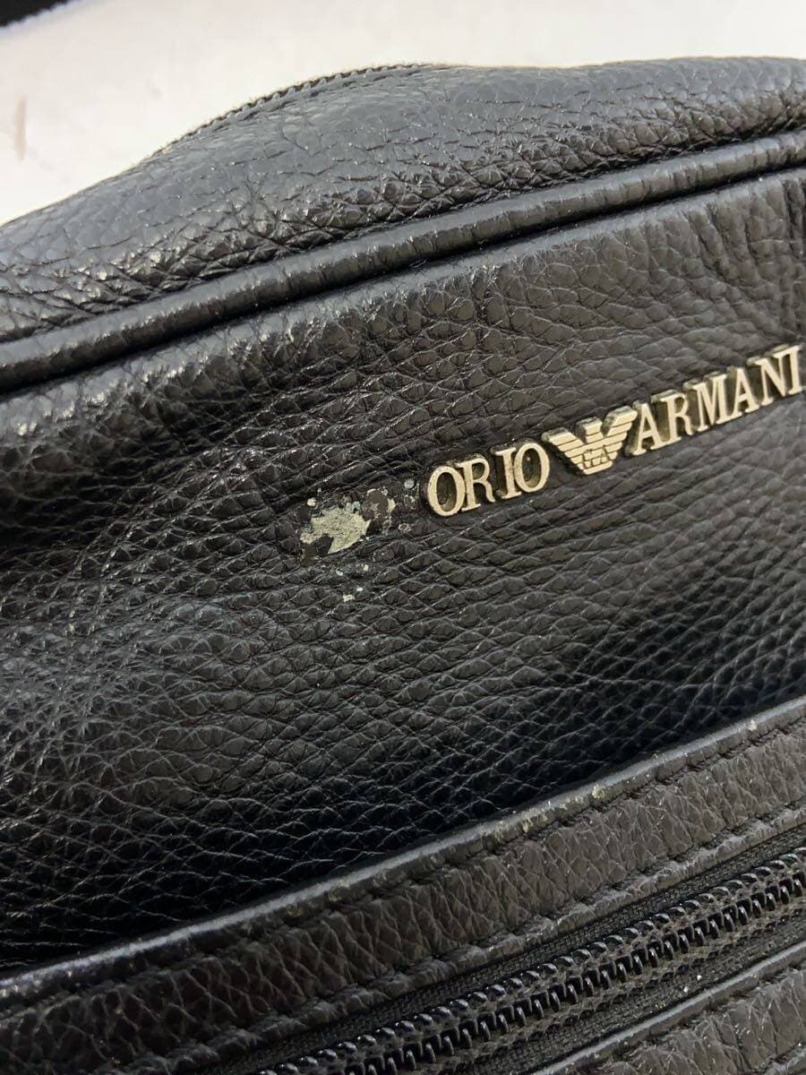 EMPORIO ARMANI Shoulder Bag Leather BLK 9