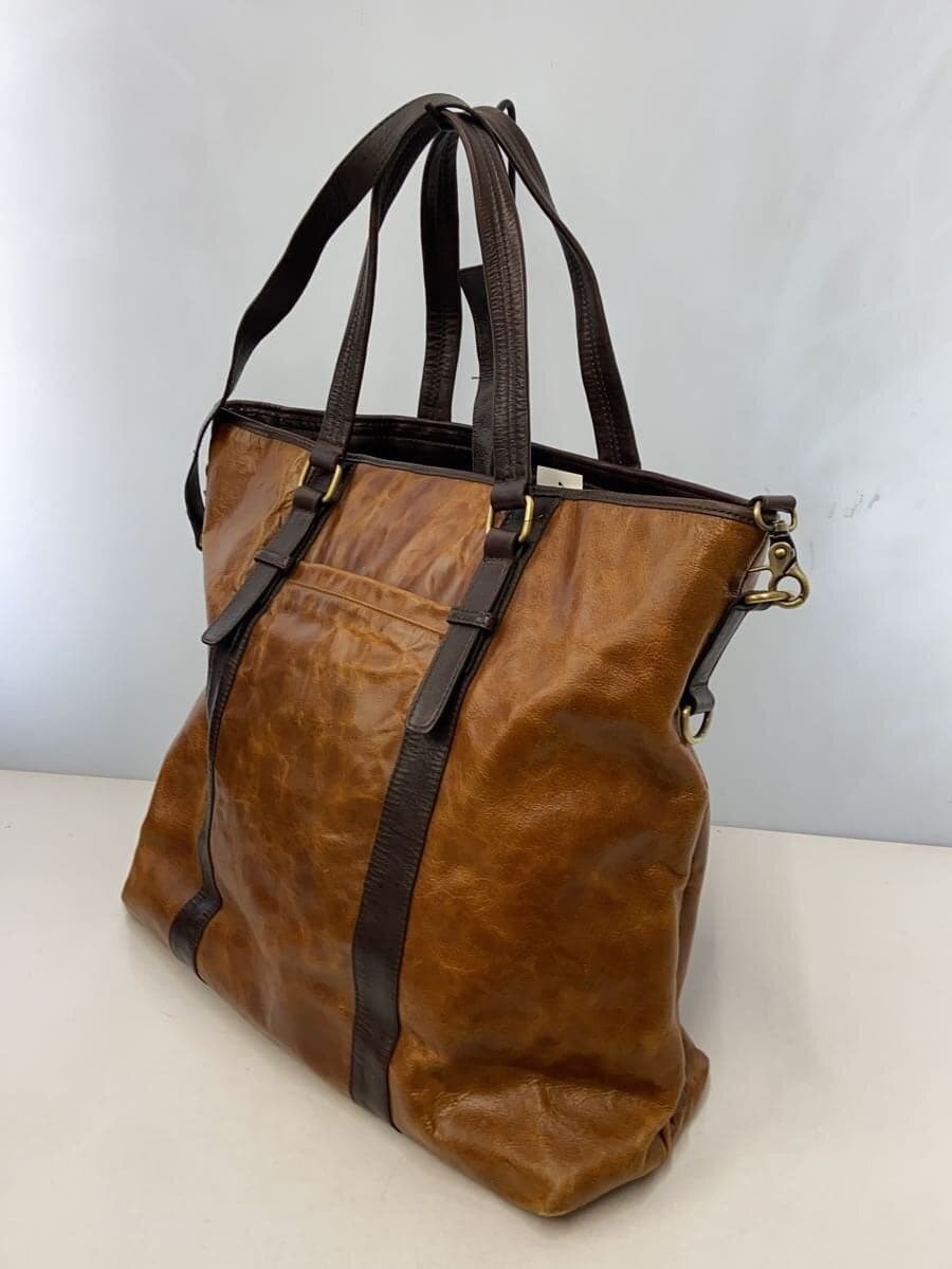 Other Brand connie line Tote Bag Leather BRW Solid 2