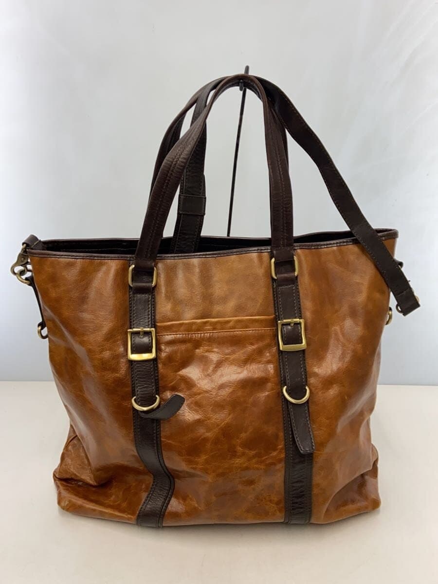 Other Brand connie line Tote Bag Leather BRW Solid 3