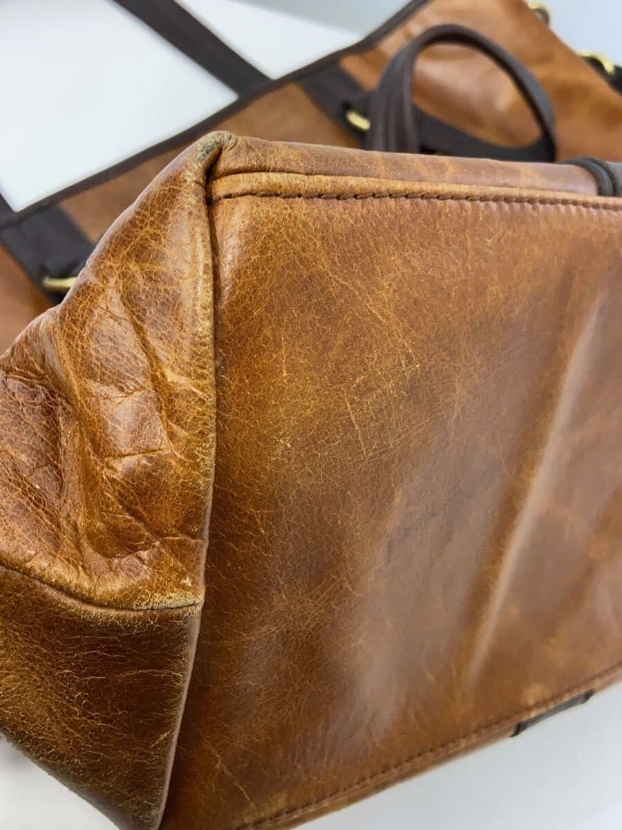 Other Brand connie line Tote Bag Leather BRW Solid 7