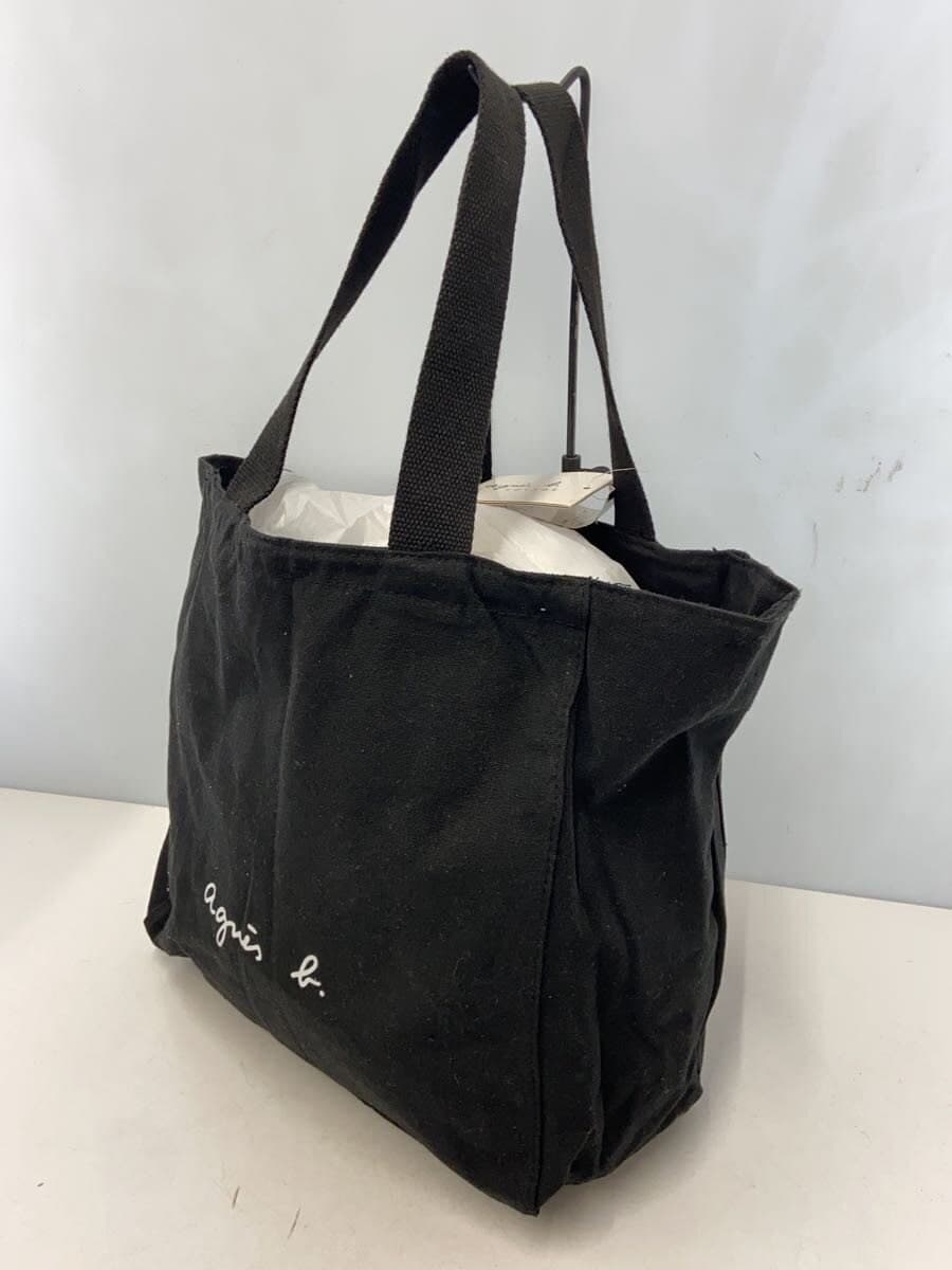 agnes b VOYAGE Tote Bag Cotton BLK 2