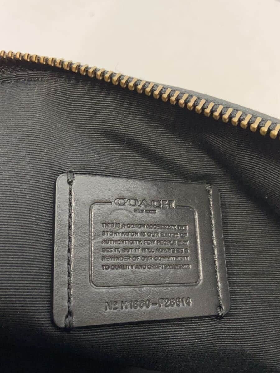COACH Second Bag Leather BLK F28614 5