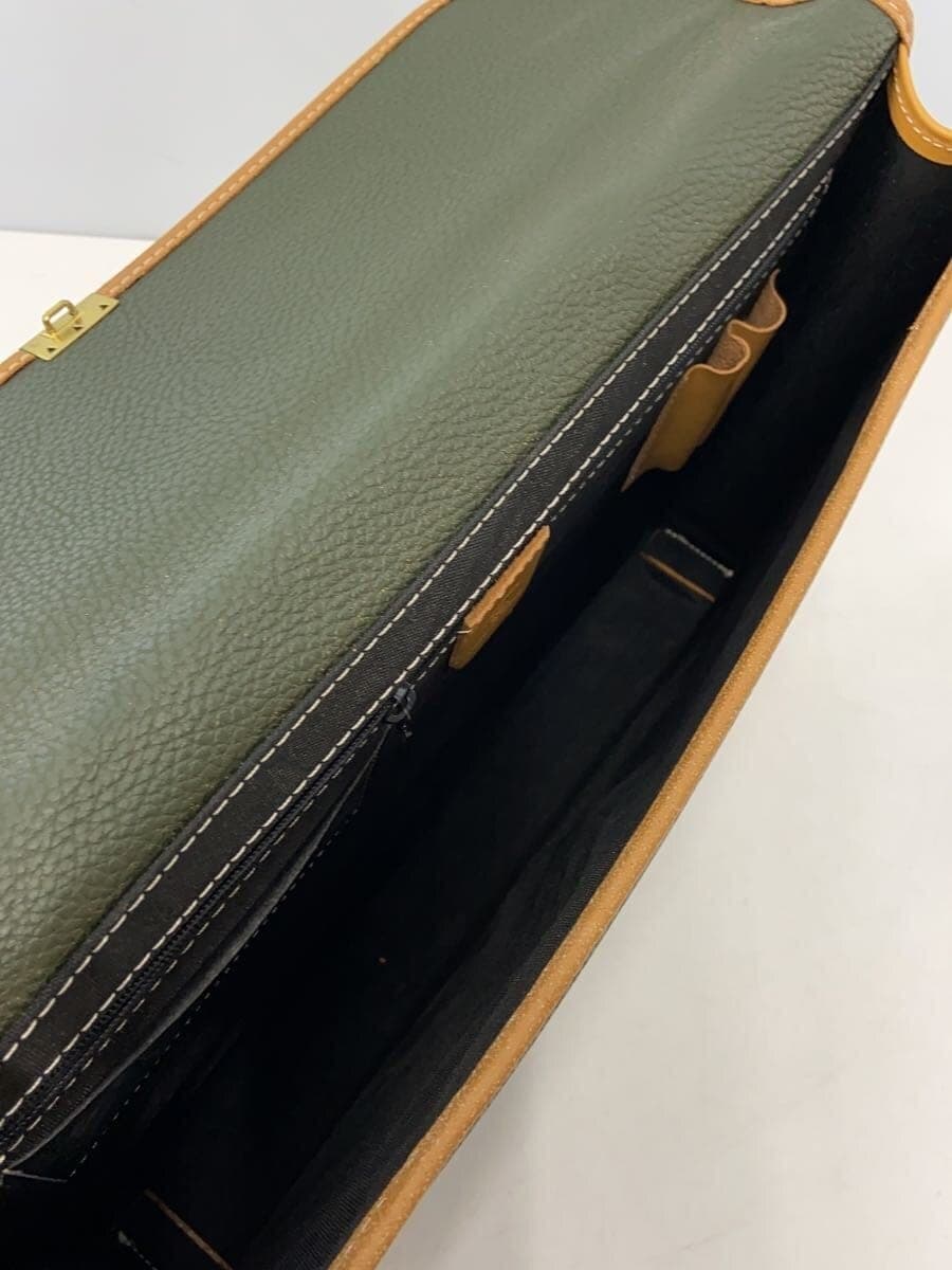 Other Brand Amiet Briefcase Leather KHK Solid 204 6