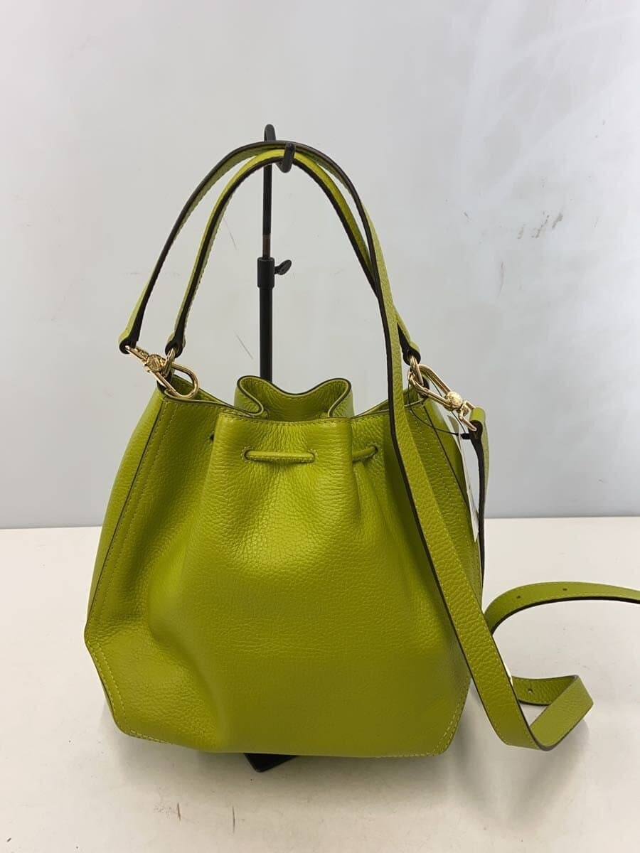 FURLA Shoulder Bag Cowhide GRN 3