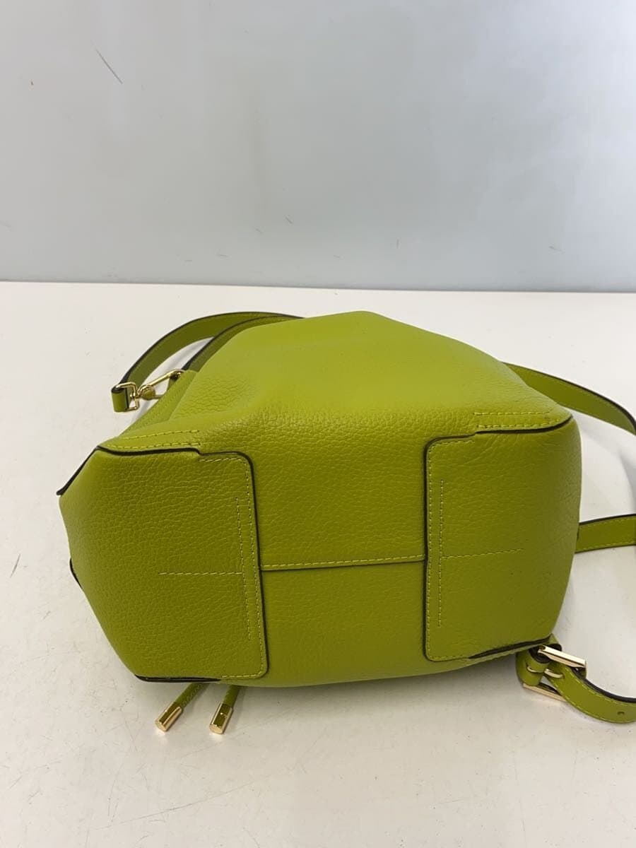 FURLA Shoulder Bag Cowhide GRN 4