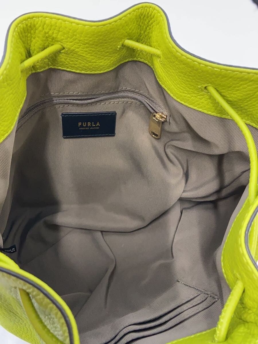 FURLA Shoulder Bag Cowhide GRN 6