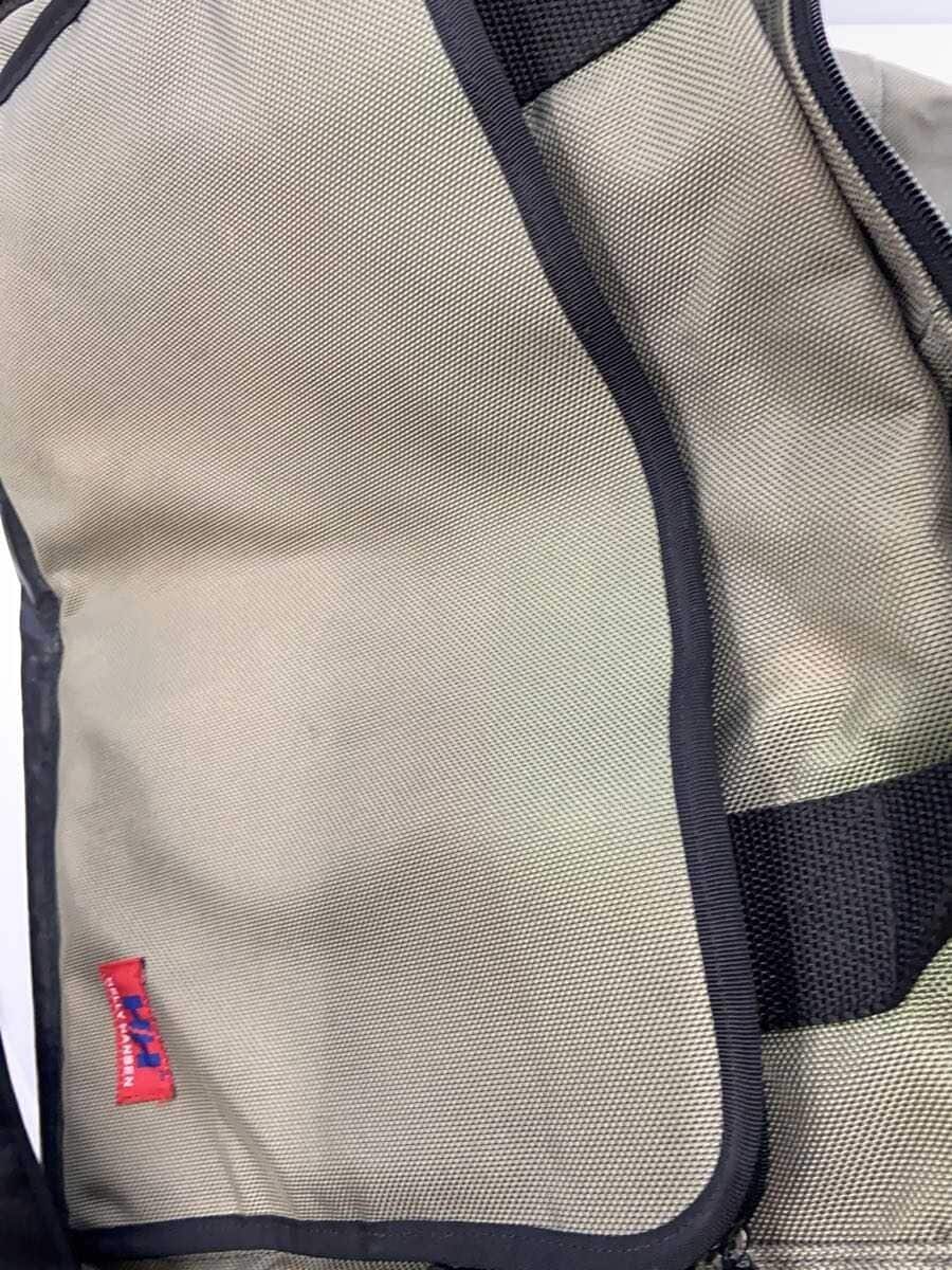HELLY HANSEN Shoulder Bag Nylon KHK Solid 90s~ Bottom Hi Palon Red Square Logo Stickiness 7
