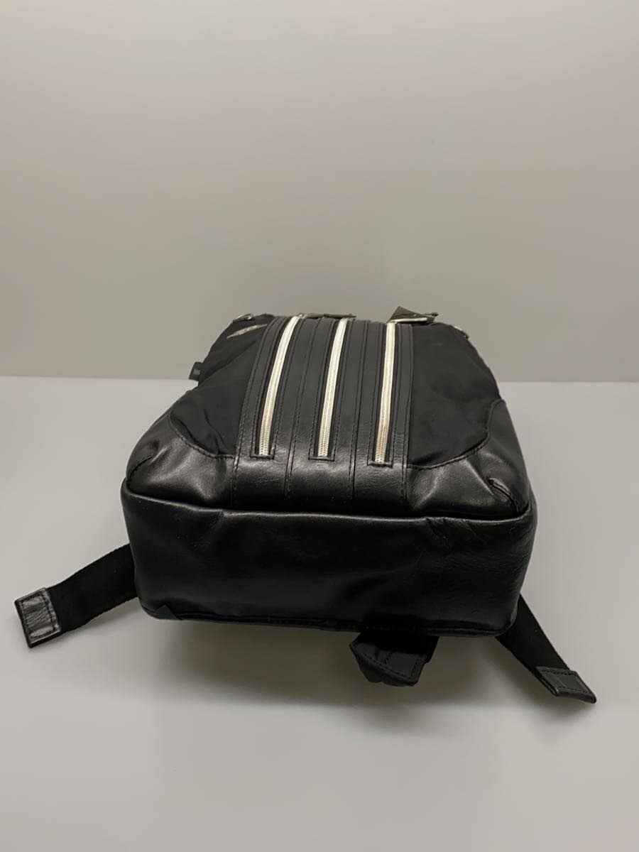Orobianco backpack leather black plain 4