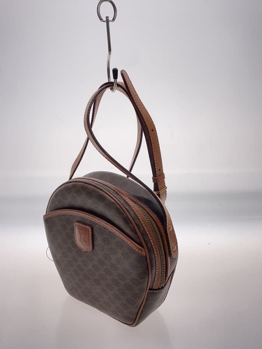 CELINE Shoulder Bag Leather BRW All Over Pattern 2