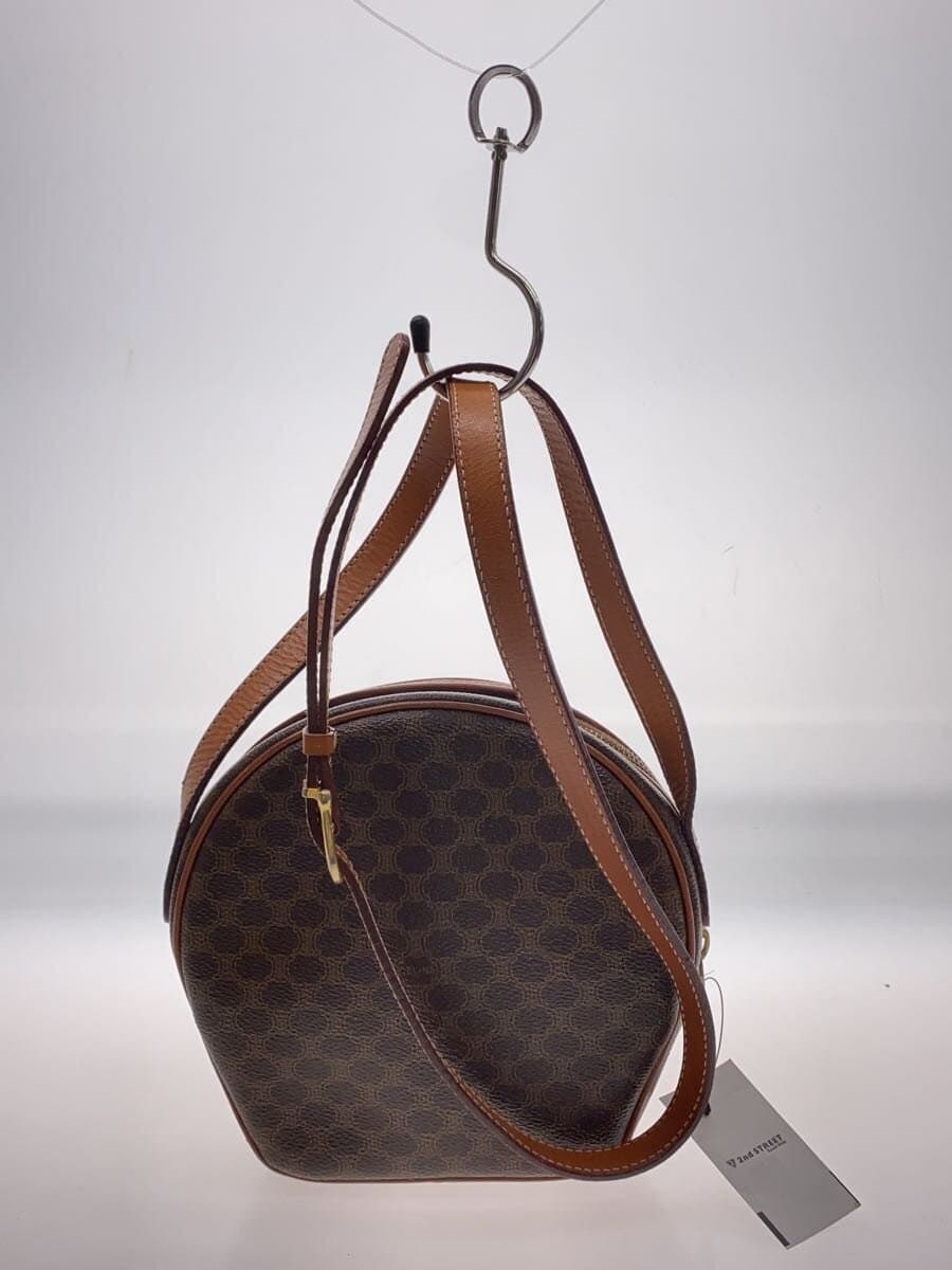 CELINE Shoulder Bag Leather BRW All Over Pattern 3