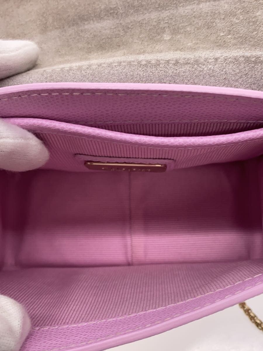 FURLA Shoulder Bag Faux Leather PNK Solid 6