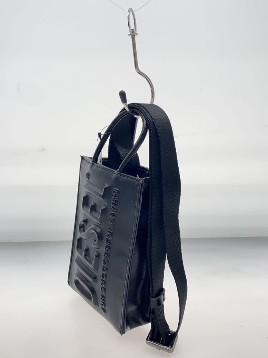 DIESEL Shoulder Bag Leather BLK Solid 2