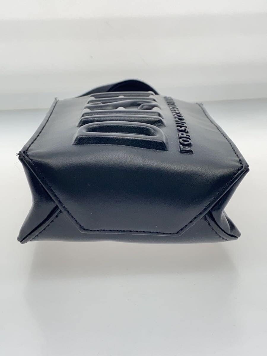 DIESEL Shoulder Bag Leather BLK Solid 4