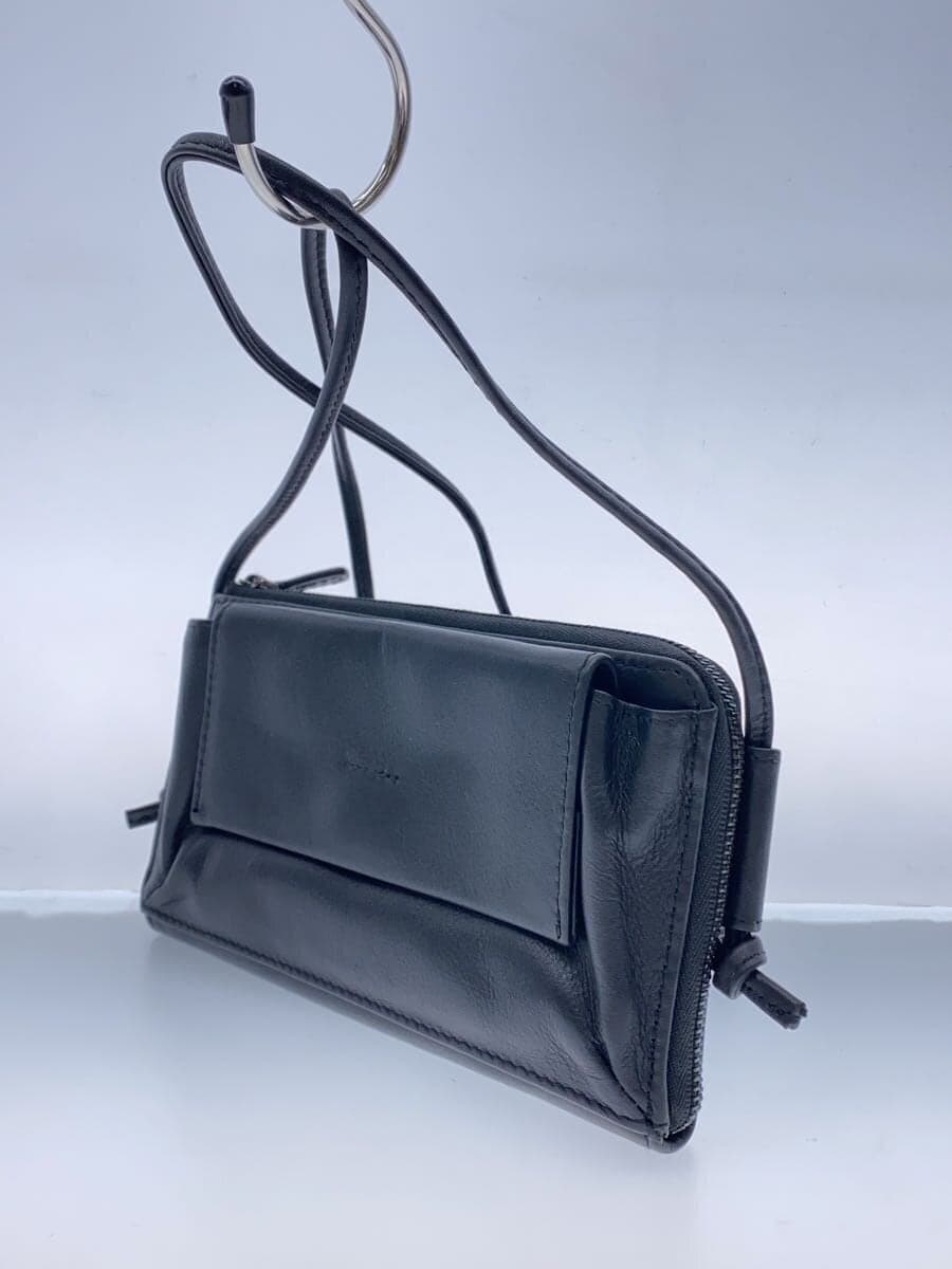 ear PAPILLONNER Shoulder Bag Leather BLK 2