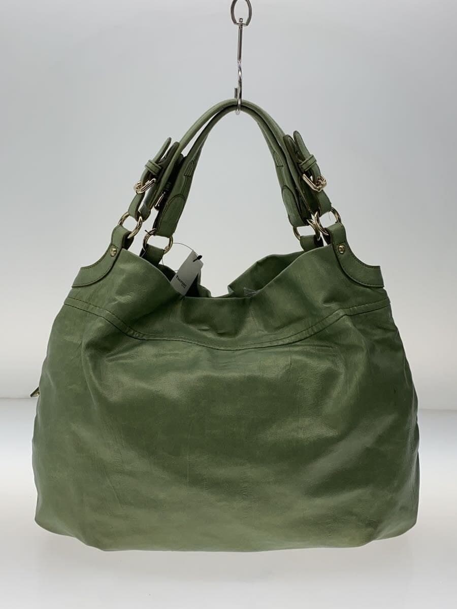 SAZABY Tote Bag Leather GRN 3