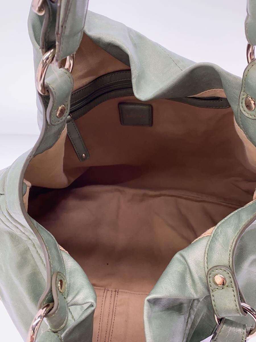 SAZABY Tote Bag Leather GRN 6