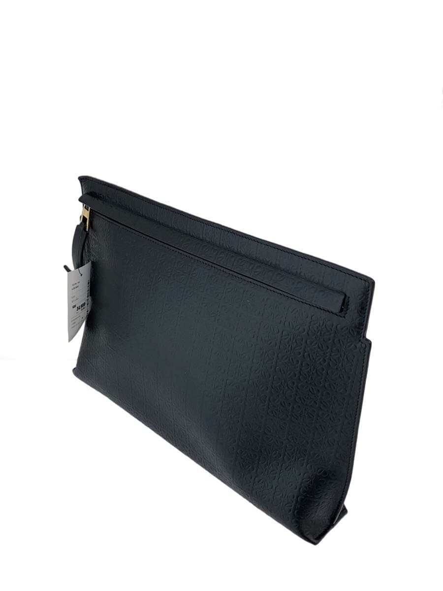 LOEWE clutch bag leather black 2