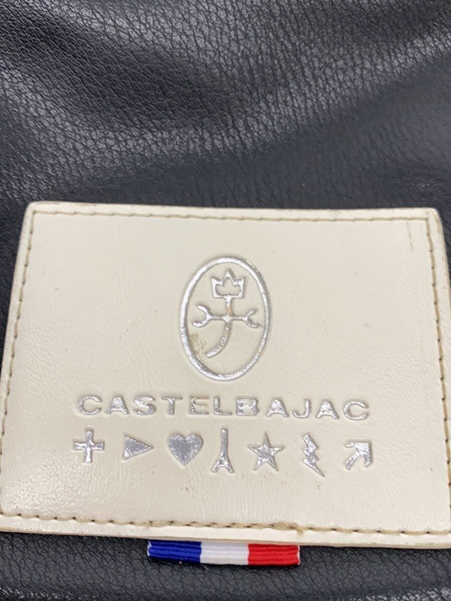 CASTELBAJAC Shoulder Bag Leather BLK 5