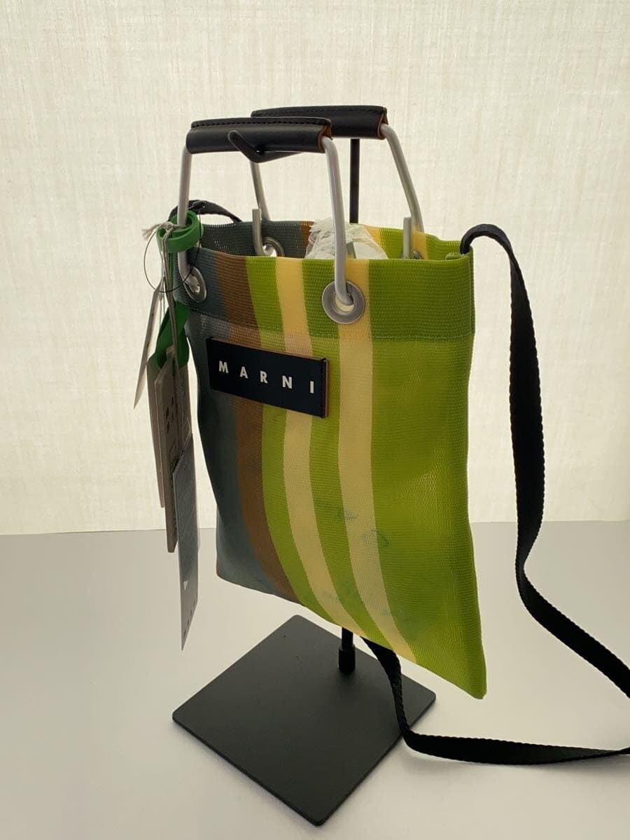 MARNISTRIPE MINI SHOULDER BAG Nylon GRN SHMH0106A0TN296STW20 2