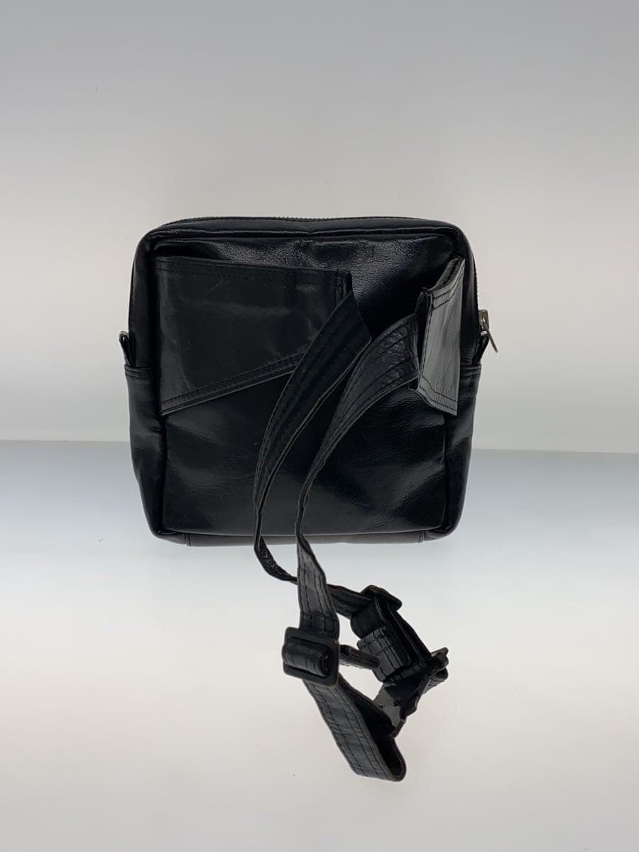 PORTER Waist Bag Leather BLK 3