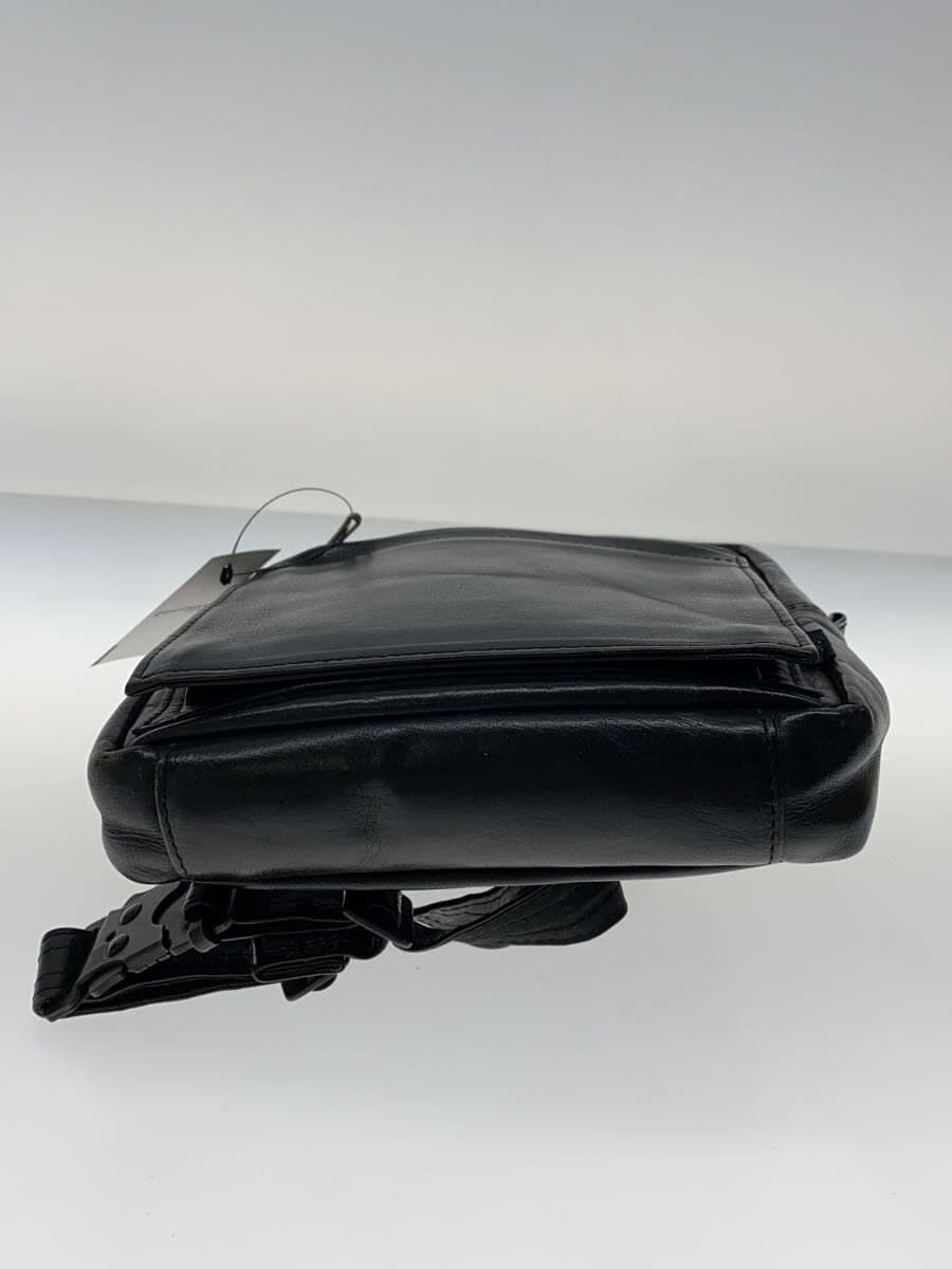 PORTER Waist Bag Leather BLK 4