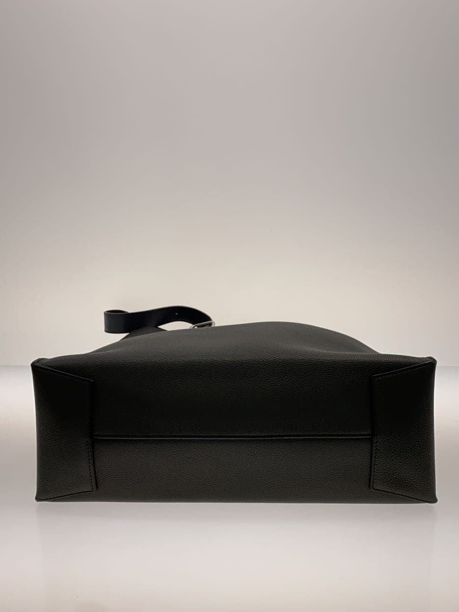 LOEWE Buckle Zipper Tote Leather NVY 4